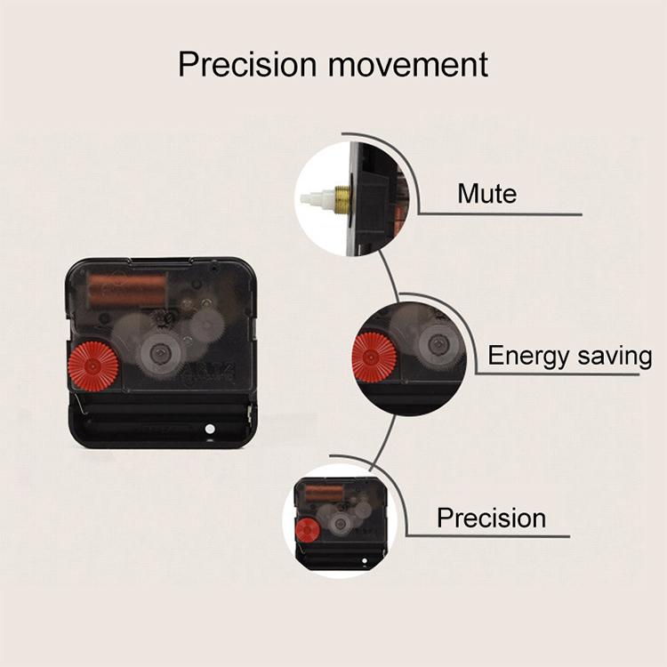 Retro Wooden Round Single-sided Gear Clock Arabic Number Wall Clock, Diameter: 35cm (Gold) by bashfashion