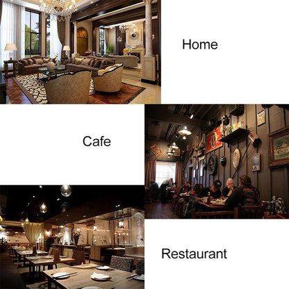 Retro Wooden Round Single-sided Gear Clock Arabic Number Wall Clock, Diameter: 35cm (Silver) by bashfashion