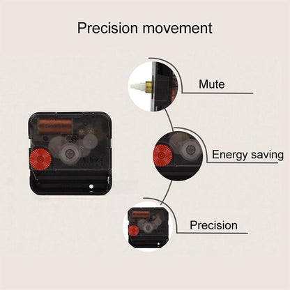 Retro Wooden Round Single-sided Gear Clock Arabic Number Wall Clock, Diameter: 70cm (Silver) by bashfashion