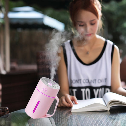 ML-S2 Water Cup Shape Intelligent Mute LED Night Light Atomized Humidifier Air humidification Machine(Pink) by bashfashion