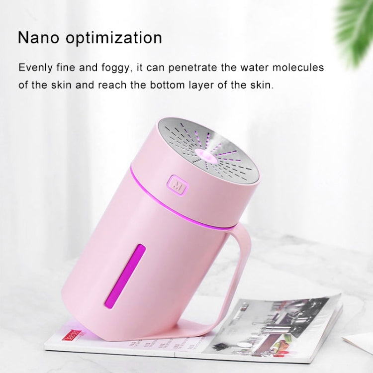 ML-S2 Water Cup Shape Intelligent Mute LED Night Light Atomized Humidifier Air humidification Machine(Pink) by bashfashion