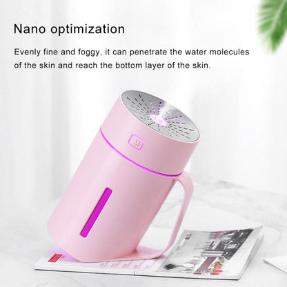 ML-S2 Water Cup Shape Intelligent Mute LED Night Light Atomized Humidifier Air humidification Machine(Pink) by bashfashion