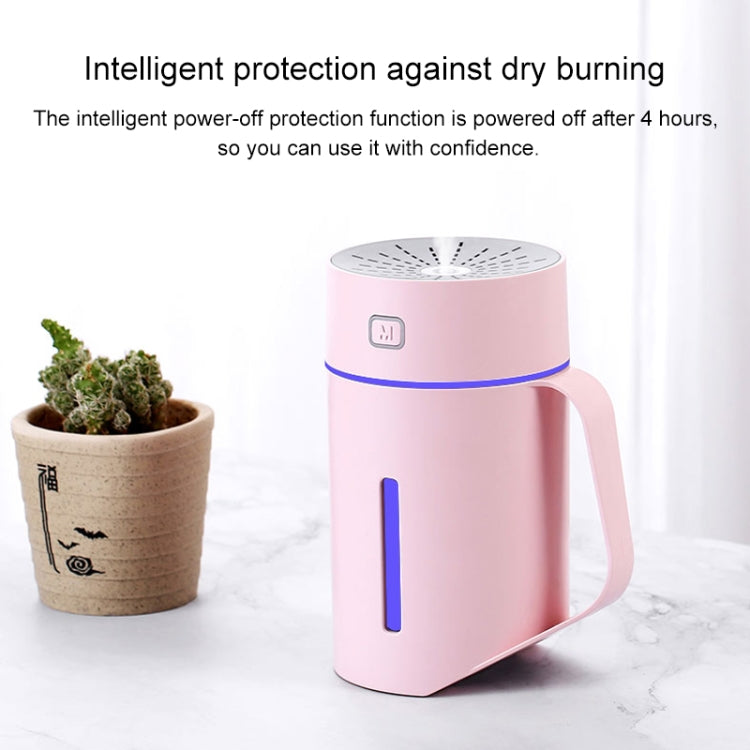 ML-S2 Water Cup Shape Intelligent Mute LED Night Light Atomized Humidifier Air humidification Machine(Pink) by bashfashion
