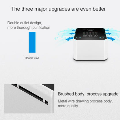 Nobico J008 Air Purifier Home Desktop Negative Ion Mini Purifier(White) by nobico