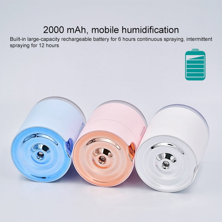 WT-H16 USB Charging Water Pattern Atomizing Humidifier with Colorful Night Lights, Water Tank Capacity: 300mL (Pink) by bashfashion