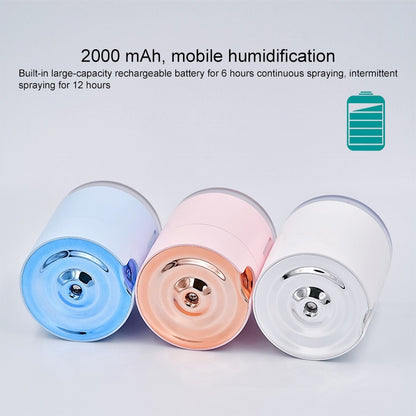 WT-H16 USB Charging Water Pattern Atomizing Humidifier with Colorful Night Lights, Water Tank Capacity: 300mL (Pink) by bashfashion