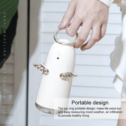 TSHM0 Mini Angel Atomizing Humidifier with Colorful Night Lights, Water Tank Capacity: 230mL (Silver) by bashfashion