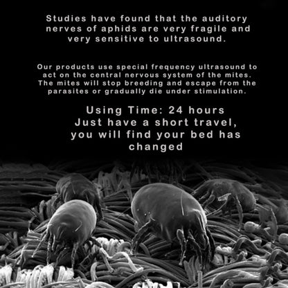 Household Wireless Ultrasonic Deodorizer Vacuum Cleaner Dust Mite Controller(Black) by bashfashion