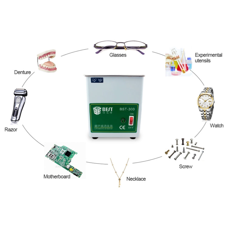 BEST 1.8L Practical Portable Ultrasonic Cleaner (Voltage 220V) by BEST