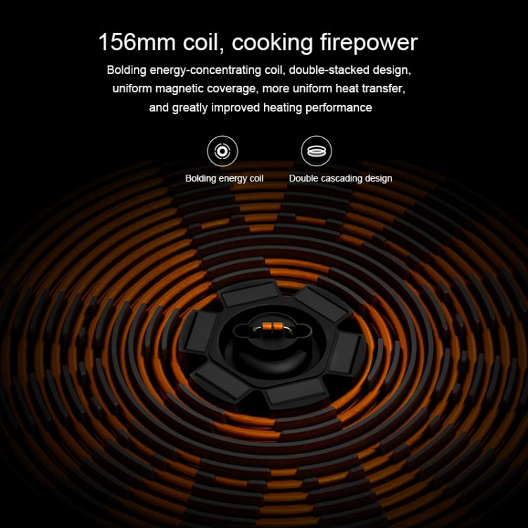 Original Xiaomi Mijia 2100W 9 Grades Youth Edition Smart Induction Cooker(Black White) by Xiaomi