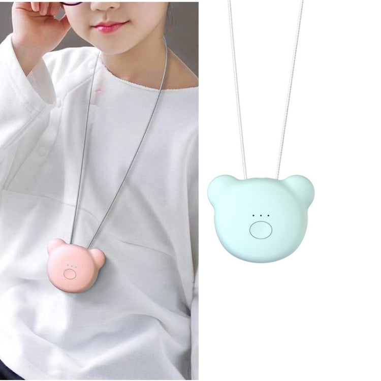 Mini Bear Style Neck Formaldehyde Negative Ion PM2.5 Removal Air Purifier for Kids (Blue) by bashfashion