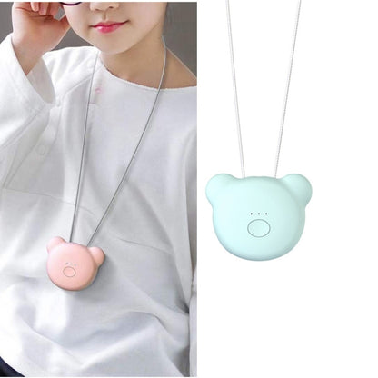 Mini Bear Style Neck Formaldehyde Negative Ion PM2.5 Removal Air Purifier for Kids (Blue) by bashfashion