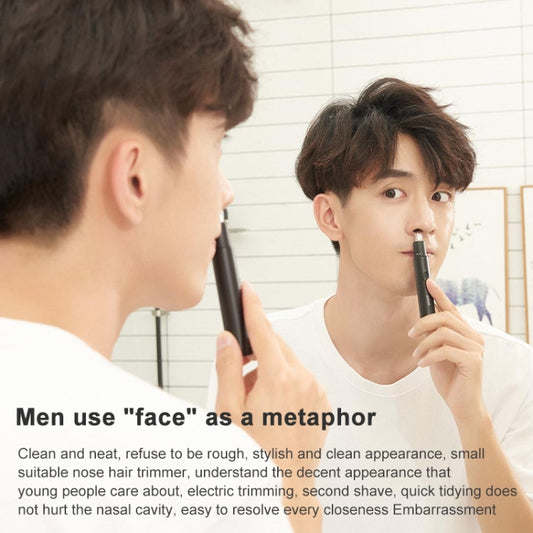 Original Xiaomi Youpin ShowSee DC 1.5V 2W Portable Waterproof Safe Electric Nose Hair Trimmer Shave Blade by Xiaomi