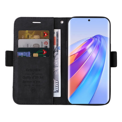 For Honor X9a 5G / X40 5G / Magic5 Lite BETOPNICE Dual-side Buckle Leather Phone Case (Black) by BETOPNICE