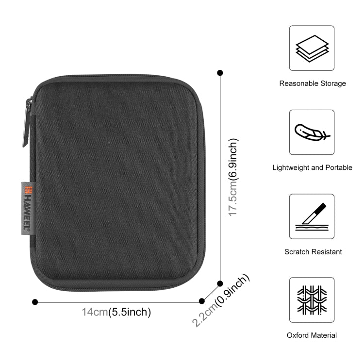 HAWEEL Watch Band Organizer Box Earphones / U Disk / Digital Cable Storage Case(Black) by HAWEEL
