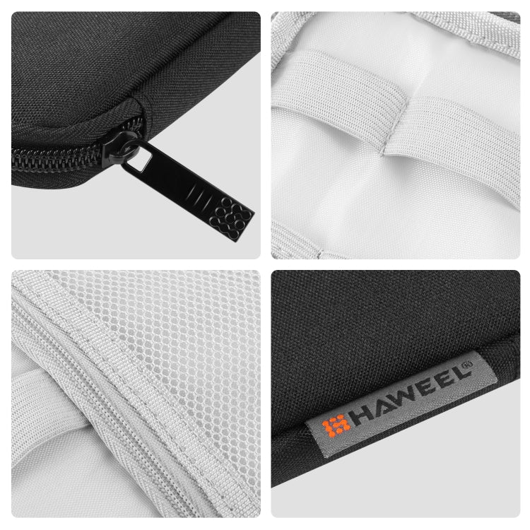 HAWEEL Watch Band Organizer Box Earphones / U Disk / Digital Cable Storage Case(Black) by HAWEEL