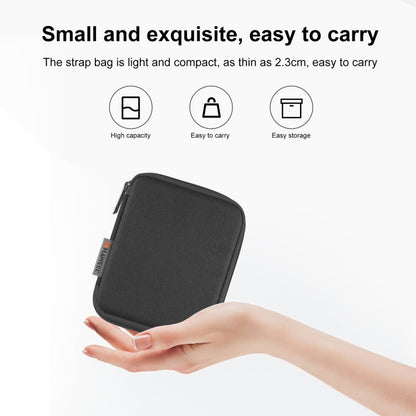 HAWEEL Watch Band Organizer Box Earphones / U Disk / Digital Cable Storage Case(Black) by HAWEEL