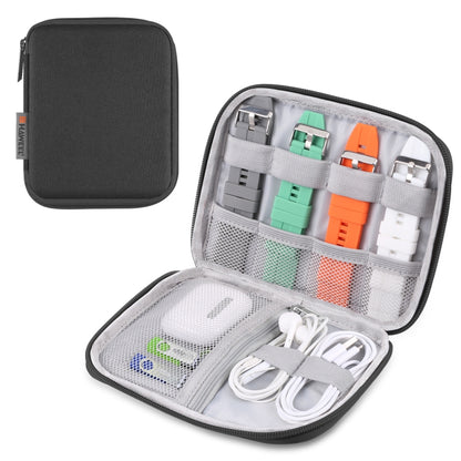 HAWEEL Watch Band Organizer Box Earphones / U Disk / Digital Cable Storage Case(Black) by HAWEEL