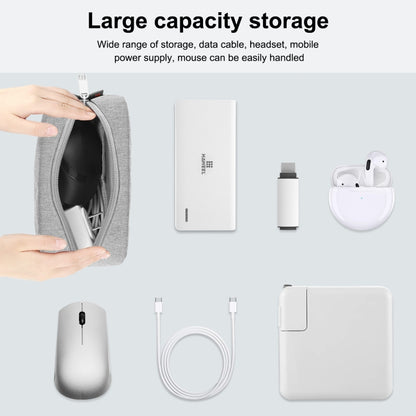 HAWEEL Electronic Organizer Storage Bag for Charger, Power Bank, Cables, Mouse, Earphones, Size: S(Grey) by HAWEEL