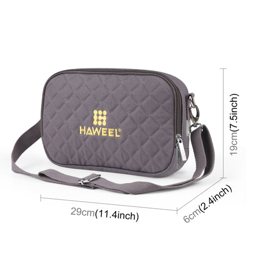 HAWEEL Messenger Shoulder Small Bag Digital Tablet Phone Warmer Storage Bag with Hand Warmer(Grey) by HAWEEL