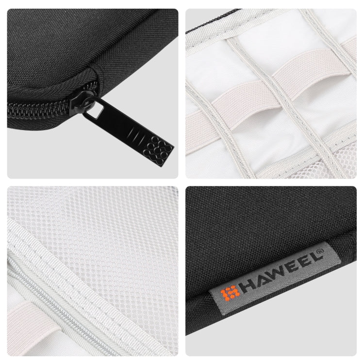 HAWEEL Watch Band Organizer Box Earphones / U Disk / Digital Cable Storage Case(Black) by HAWEEL