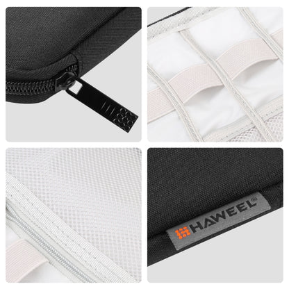 HAWEEL Watch Band Organizer Box Earphones / U Disk / Digital Cable Storage Case(Black) by HAWEEL