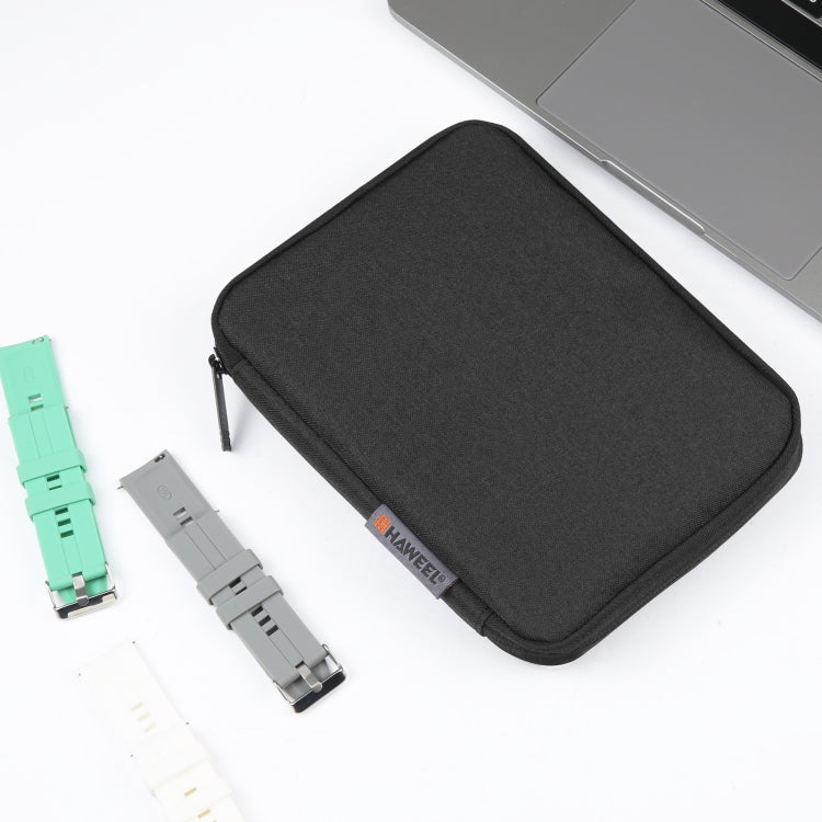 HAWEEL Watch Band Organizer Box Earphones / U Disk / Digital Cable Storage Case(Black) by HAWEEL
