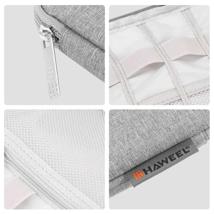 HAWEEL Watch Band Organizer Box Earphones / U Disk / Digital Cable Storage Case(Grey) by HAWEEL
