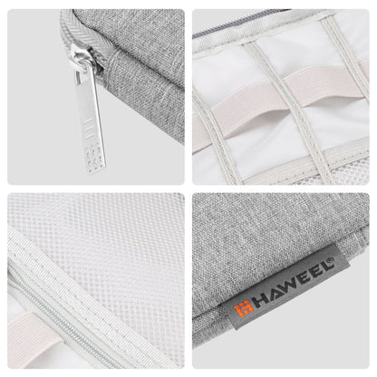 HAWEEL Watch Band Organizer Box Earphones / U Disk / Digital Cable Storage Case(Grey) by HAWEEL