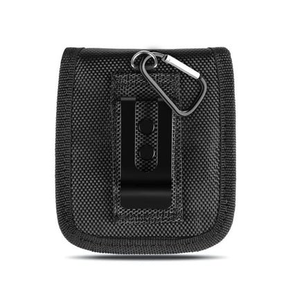 HAWEEL Flip Phone Nylon Cloth Belt Clip Carrying Pouch Bag (Black) by HAWEEL