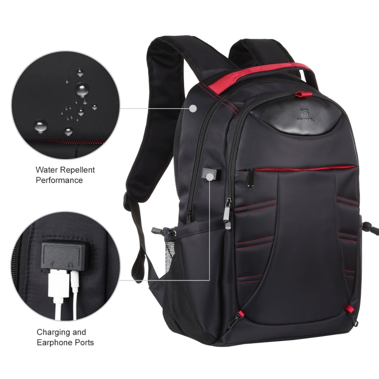 HAWEEL Foldable Removable Outdoor Portable Dual Shoulders Laptop Backpack(Black) by HAWEEL