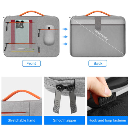 HAWEEL 13.0 inch Sleeve Case Zipper Briefcase Laptop Handbag For Macbook, Samsung, Lenovo Thinkpad, Sony, DELL Alienware, CHUWI, ASUS, HP, 13 inch -13.5 inch Laptops(Grey) by HAWEEL