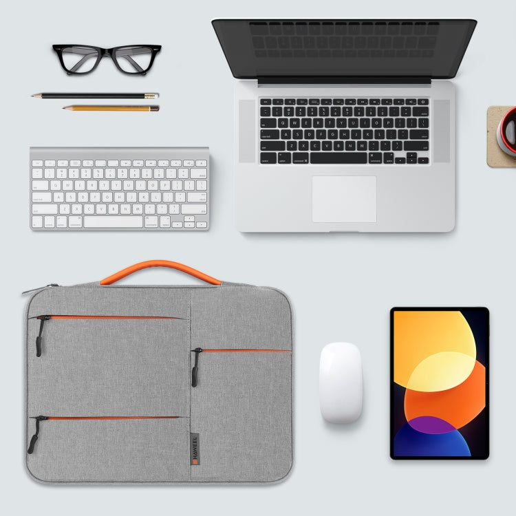 HAWEEL 15.0 inch Sleeve Case Zipper Briefcase Laptop Handbag For Macbook, Samsung, Lenovo Thinkpad, Sony, DELL Alienware, CHUWI, ASUS, HP, 15.0 inch-16.0 inch Laptops(Grey) by HAWEEL