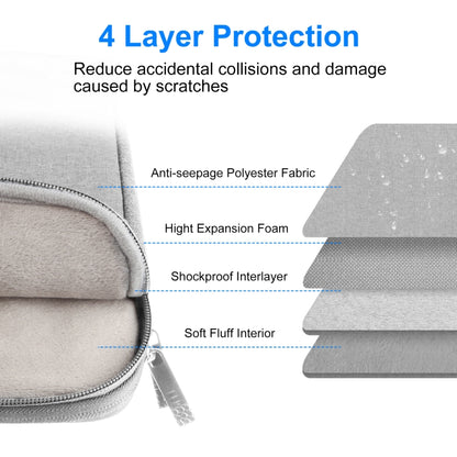 HAWEEL 15.0 inch -16.0 inch Briefcase Crossbody Laptop Bag For Macbook, Lenovo Thinkpad, ASUS, HP(Grey) by HAWEEL