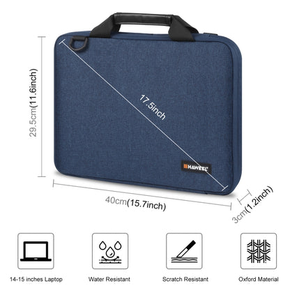 HAWEEL 15.0 inch -16.0 inch Briefcase Crossbody Laptop Bag For Macbook, Lenovo Thinkpad, ASUS, HP(Navy Blue) by HAWEEL