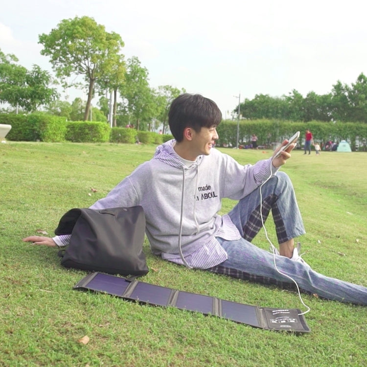 HAWEEL 21W Foldable Solar Panel Charger with 5V 3A Max Dual USB Ports by HAWEEL