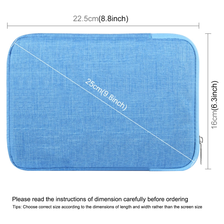 HAWEEL 7.9 inch Sleeve Case Zipper Briefcase Carrying Bag, For iPad mini 4 / iPad mini 3 / iPad mini 2 / iPad mini, Galaxy, Lenovo, Sony, Xiaomi, Huawei 7.9 inch Tablets(Blue) by HAWEEL
