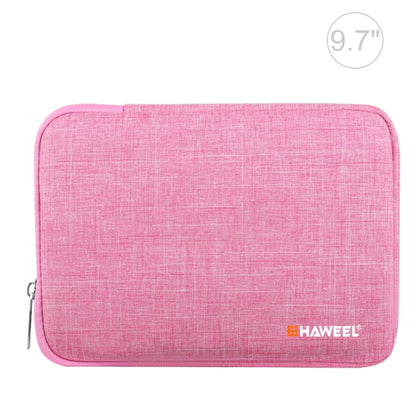 HAWEEL 9.7 inch Sleeve Case Zipper Briefcase Carrying Bag, For iPad 9.7 inch / iPad Pro 9.7 inch, Galaxy, Lenovo, Sony, Xiaomi, Huawei 9.7 inch Tablets(Pink) by HAWEEL