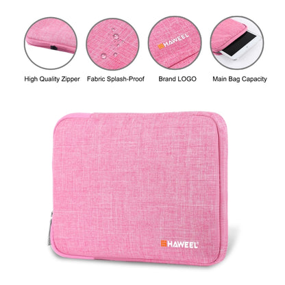 HAWEEL 9.7 inch Sleeve Case Zipper Briefcase Carrying Bag, For iPad 9.7 inch / iPad Pro 9.7 inch, Galaxy, Lenovo, Sony, Xiaomi, Huawei 9.7 inch Tablets(Pink) by HAWEEL