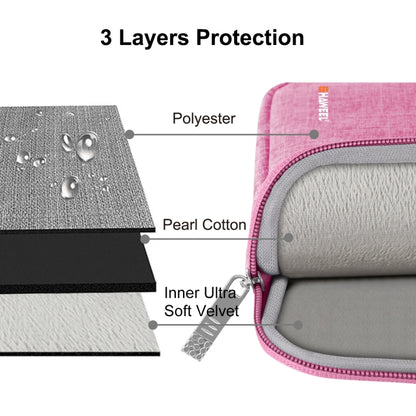 HAWEEL 9.7 inch Sleeve Case Zipper Briefcase Carrying Bag, For iPad 9.7 inch / iPad Pro 9.7 inch, Galaxy, Lenovo, Sony, Xiaomi, Huawei 9.7 inch Tablets(Pink) by HAWEEL