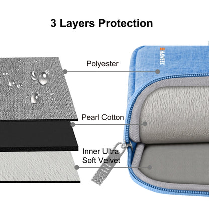 HAWEEL 9.7 inch Sleeve Case Zipper Briefcase Carrying Bag, For iPad 9.7 inch / iPad Pro 9.7 inch, Galaxy, Lenovo, Sony, Xiaomi, Huawei 9.7 inch Tablets(Blue) by HAWEEL