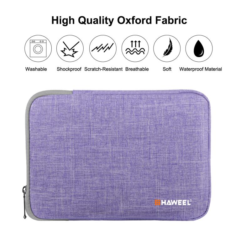 HAWEEL 9.7 inch Sleeve Case Zipper Briefcase Carrying Bag, For iPad 9.7 inch / iPad Pro 9.7 inch, Galaxy, Lenovo, Sony, Xiaomi, Huawei 9.7 inch Tablets(Purple) by HAWEEL