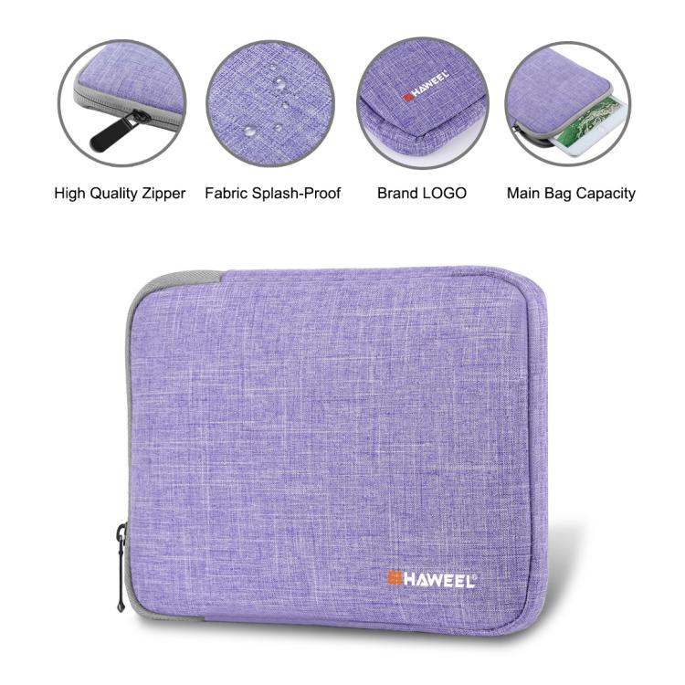 HAWEEL 9.7 inch Sleeve Case Zipper Briefcase Carrying Bag, For iPad 9.7 inch / iPad Pro 9.7 inch, Galaxy, Lenovo, Sony, Xiaomi, Huawei 9.7 inch Tablets(Purple) by HAWEEL