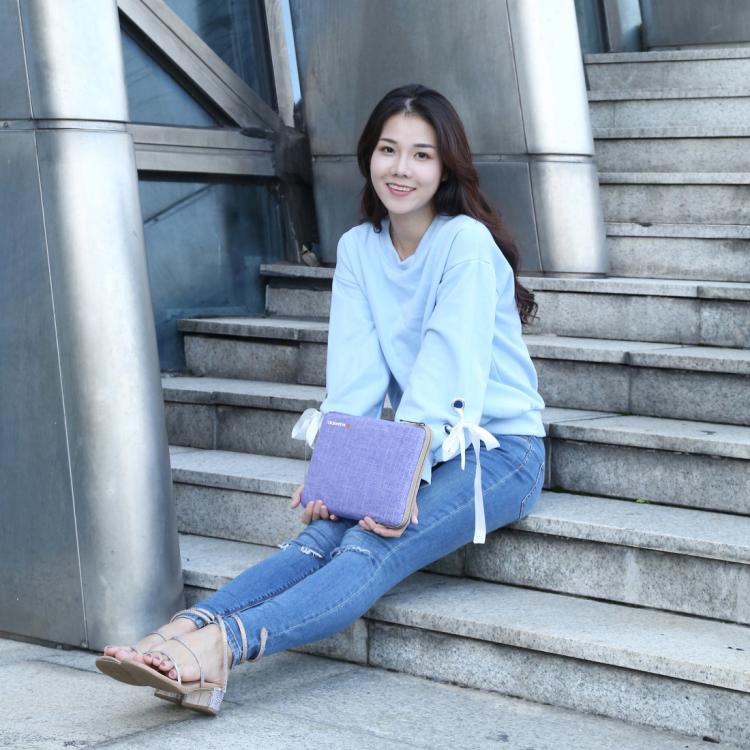 HAWEEL 9.7 inch Sleeve Case Zipper Briefcase Carrying Bag, For iPad 9.7 inch / iPad Pro 9.7 inch, Galaxy, Lenovo, Sony, Xiaomi, Huawei 9.7 inch Tablets(Purple) by HAWEEL