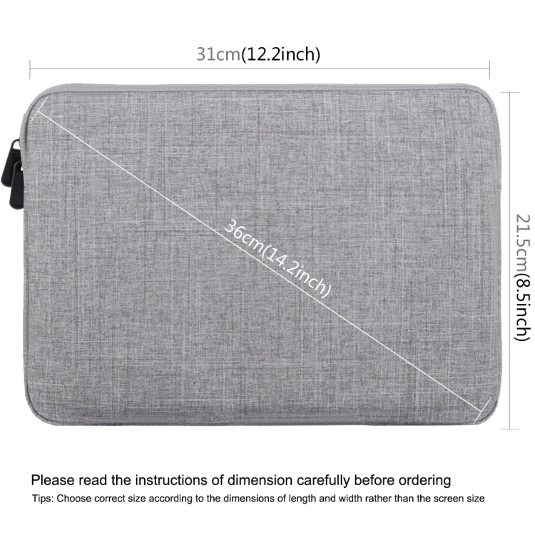 HAWEEL 11 inch Sleeve Case Zipper Briefcase Carrying Bag For Macbook, Samsung, Lenovo, Sony, DELL Alienware, CHUWI, ASUS, HP, 11 inch and Below Laptops / Tablets(Grey) by HAWEEL