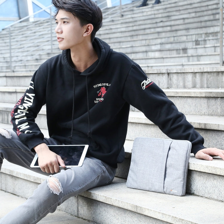 HAWEEL 15.0 inch Sleeve Case Zipper Briefcase Laptop Carrying Bag, For Macbook, Samsung, Lenovo, Sony, DELL Alienware, CHUWI, ASUS, HP, 15 inch and Below Laptops(Grey) by HAWEEL