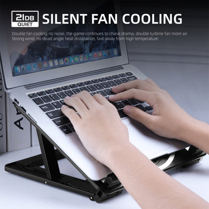 Gaming RGB Laptop Cooler Desk Stand by bashfashion