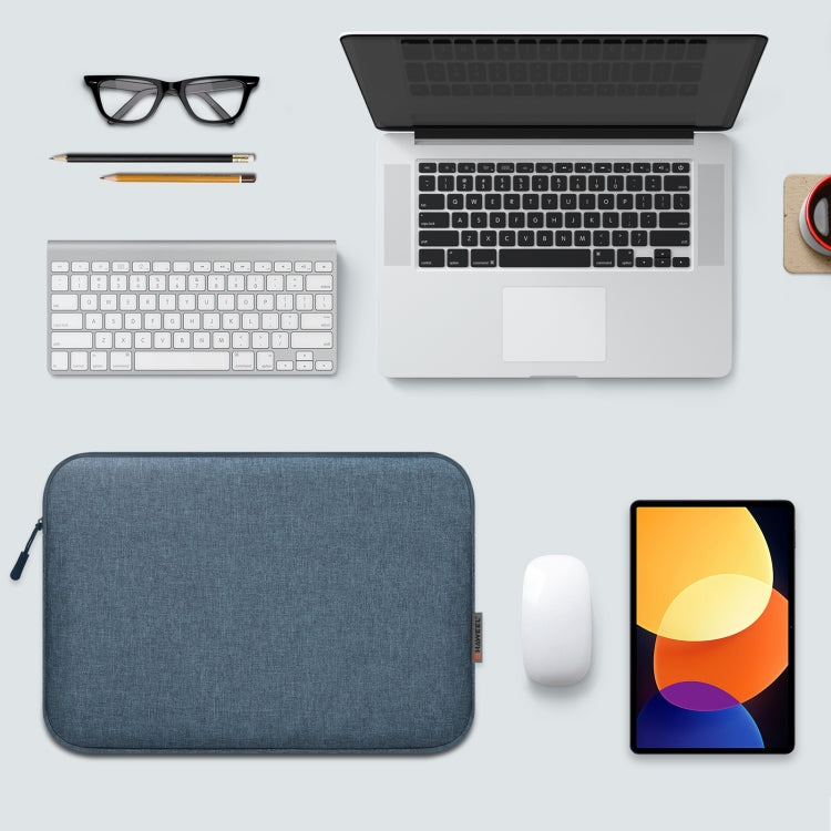 HAWEEL 15 inch Laptop Sleeve Case Zipper Briefcase Bag for 14-15 inch Laptop(Dark Blue) by HAWEEL