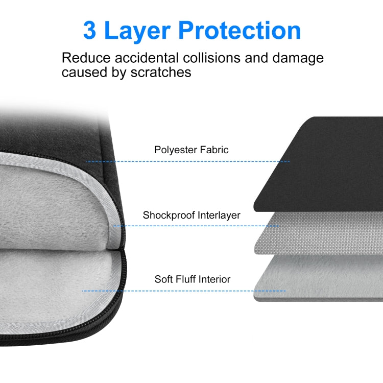 HAWEEL 16 inch Laptop Sleeve Case Zipper Briefcase Bag for 15-16.7 inch Laptop(Black) by HAWEEL