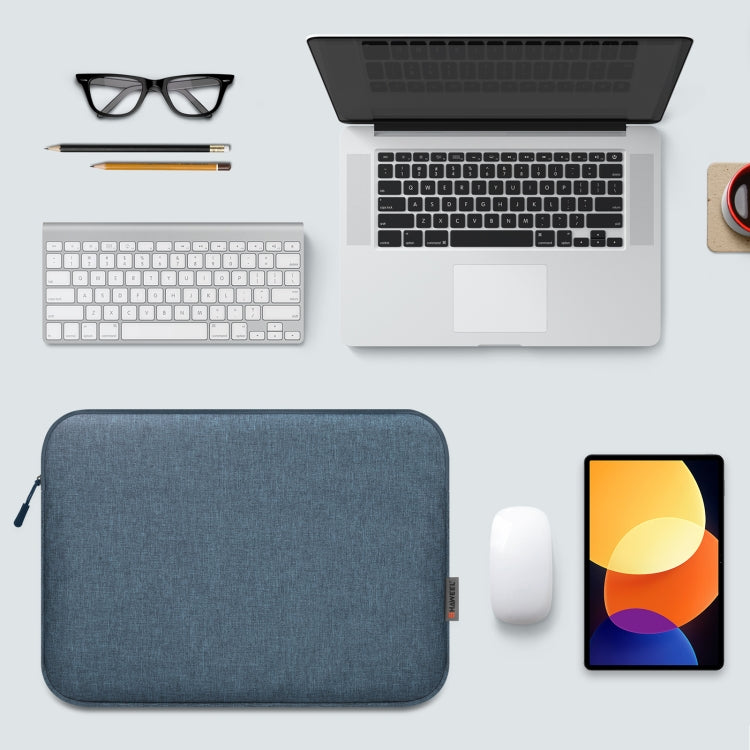 HAWEEL 16 inch Laptop Sleeve Case Zipper Briefcase Bag for 15-16.7 inch Laptop(Dark Blue) by HAWEEL